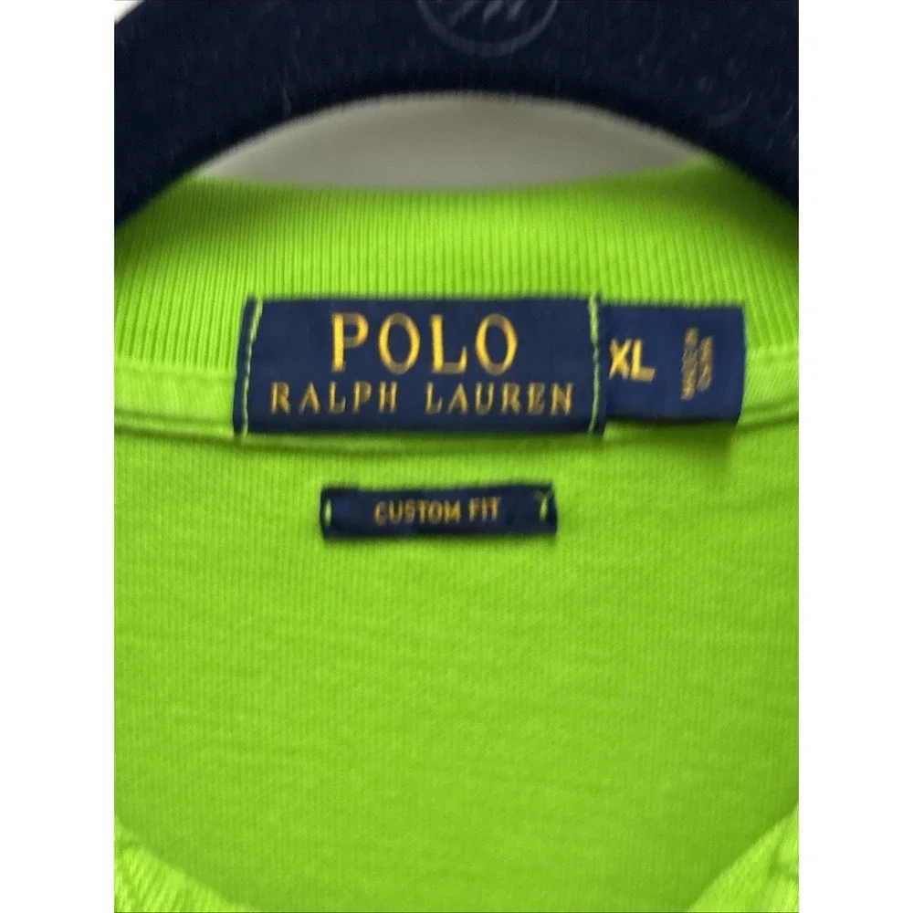 Polo‎ Ralph Lauren Bright Spring Green With Navy Big Pony - Size XL
